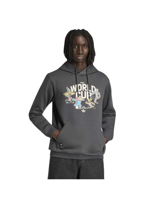 Blusão Com Capuz Adidas Mascote Da Copa Do Mundo Fifa 2026 Masculino - Grafite