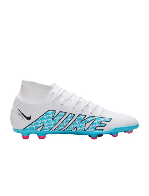 Chuteira Campo Nike Superfly 9 Club Masculina - Branca/Azul