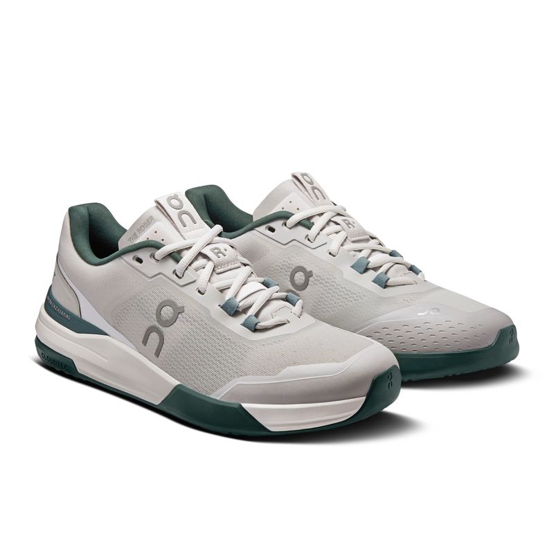 tênis-on-running-the-roger-advantage-pro-masculino-off-white-verde