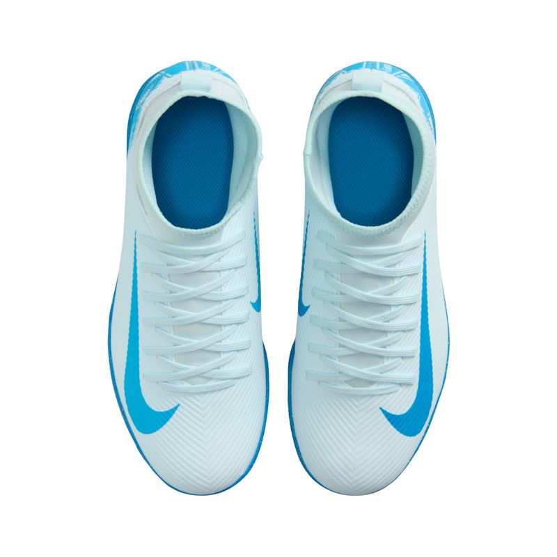 chuteira-futsal-nike-superfly-10-club-infantil-azul