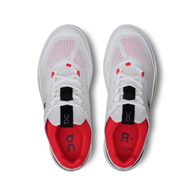 tênis-on-running-the-roger-spin-ii-feminino-branco-vermelho
