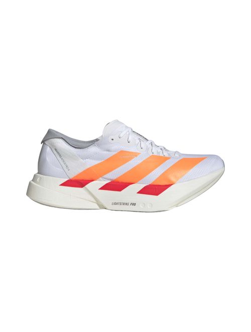 Tênis Adidas Adizero Adios Pro 4 Masculino - Branco/Laranja