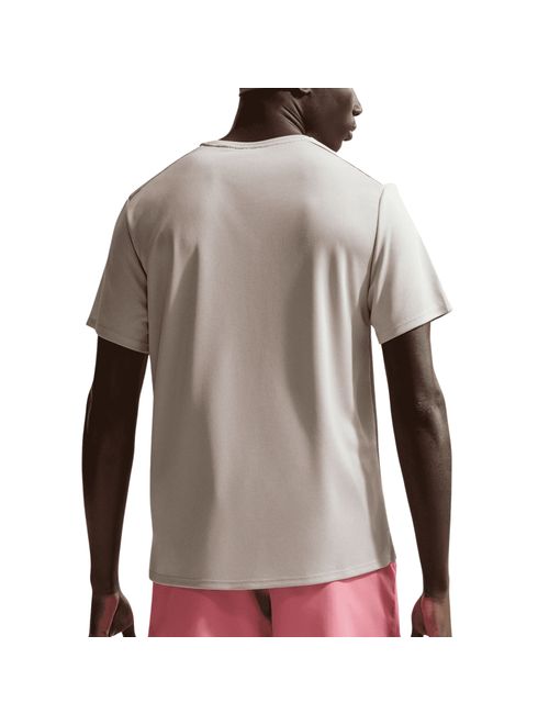Camiseta Nike Miler Dri-Fit Uv Masculina - Bege