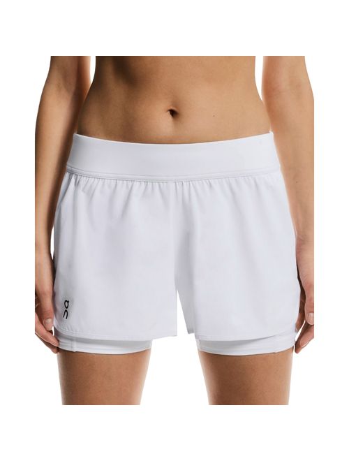 Shorts On Running Court 2 In-1 3 Pol Feminino - Branco