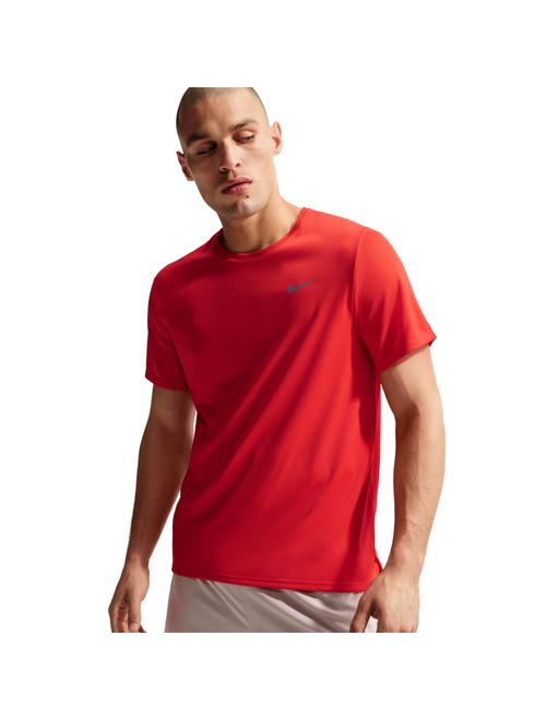 Camiseta Nike Miler Dri-Fit Uv Masculina - Vermelha