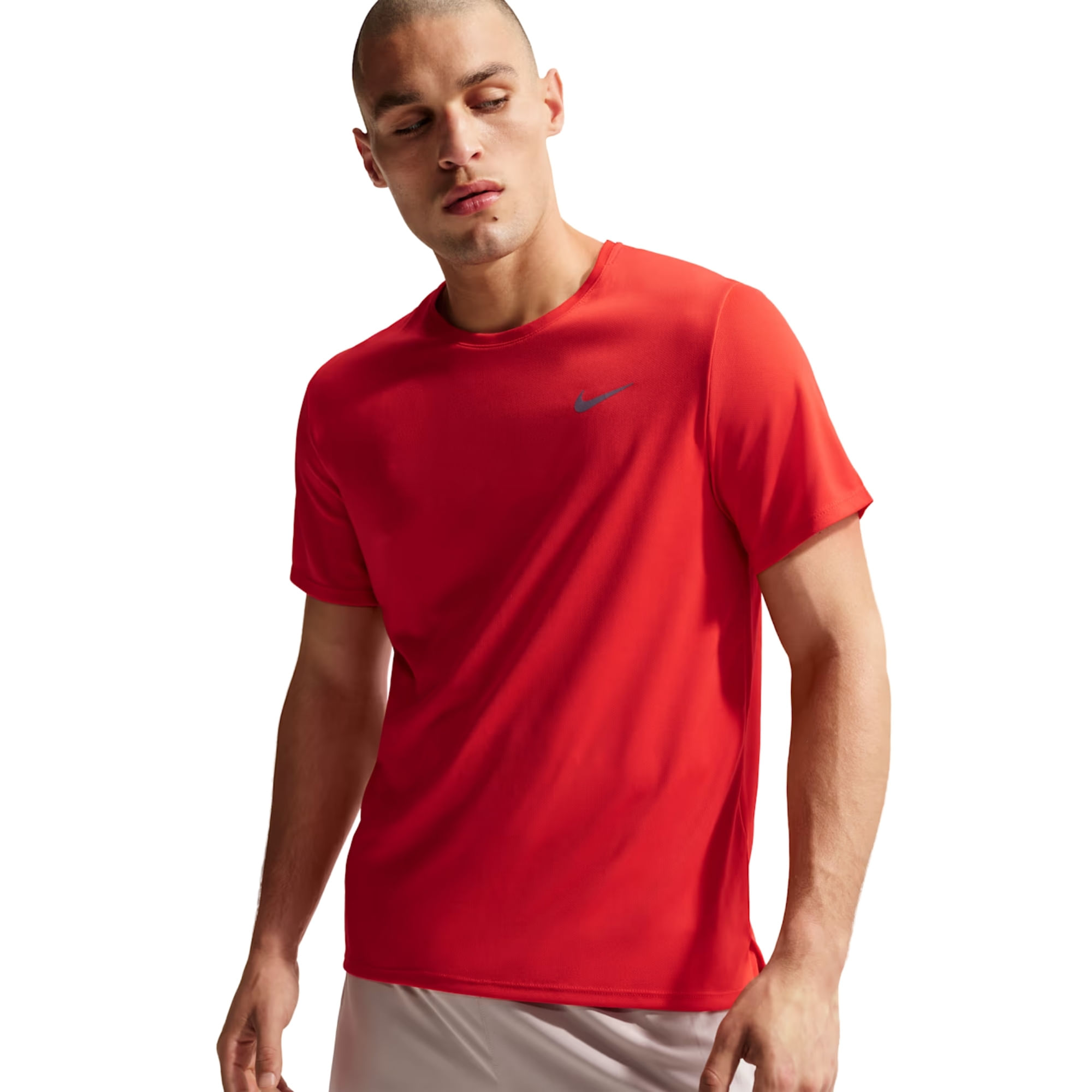 Camiseta Nike Miler Dri-Fit Uv Masculina - Vermelha