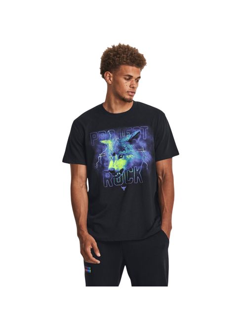 Camiseta Under Armour Project Rock Wolf Masculina - Preta