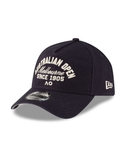 Boné New Era 9Forty A-Frame AO26 Core Seasonal Script Aba Curva Unissex - Marinho