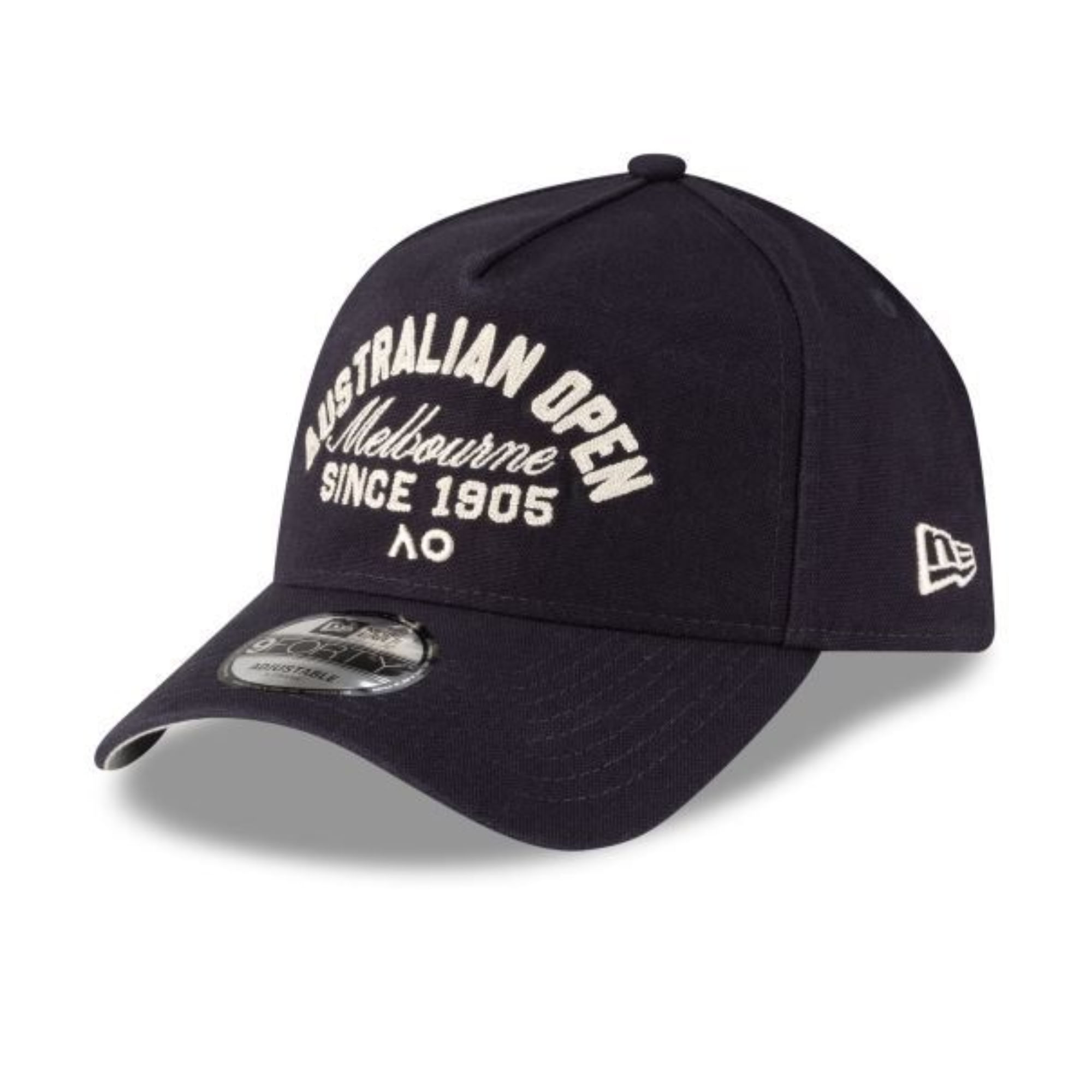 Boné New Era 9Forty A-Frame AO26 Core Seasonal Script Aba Curva Unissex - Marinho