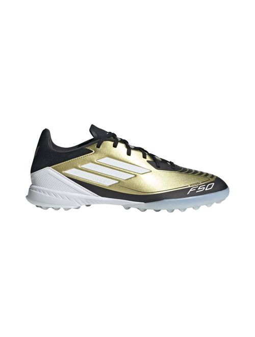 Chuteira Society Adidas F50 League Messi Unissex - Dourada/Preta