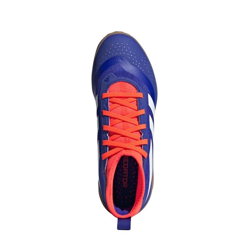 chuteira-futsal-adidas-predator-24-league-infantil-azul-branca