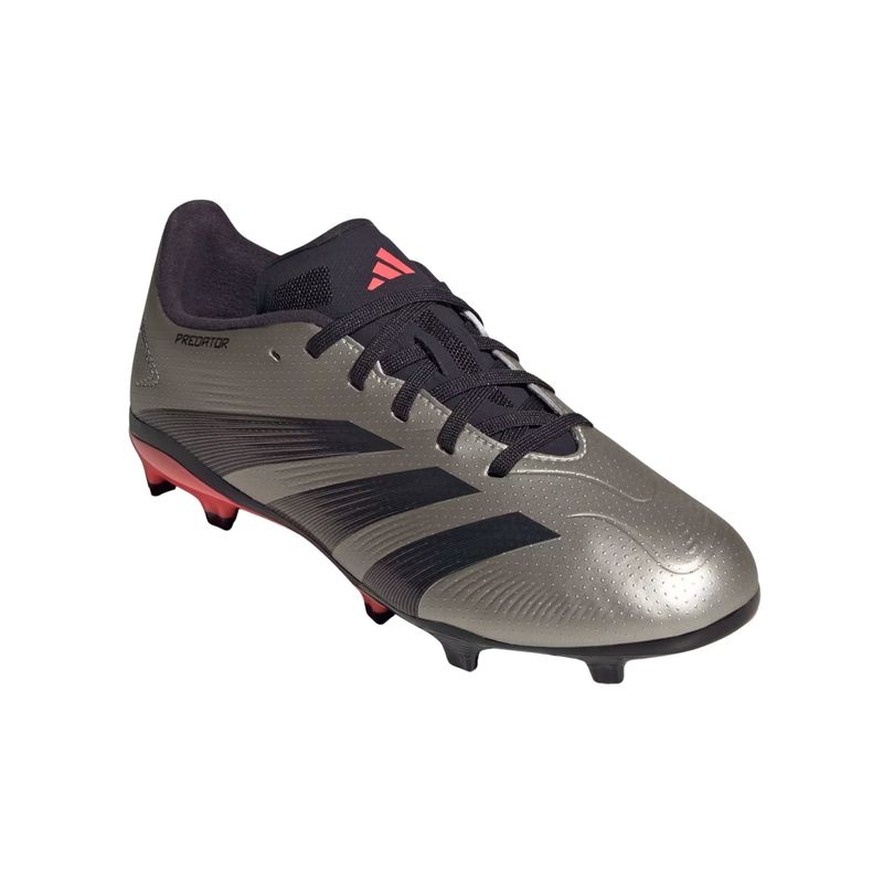 chuteira-campo-adidas-predator-league-low-infantil-cinza-metálica