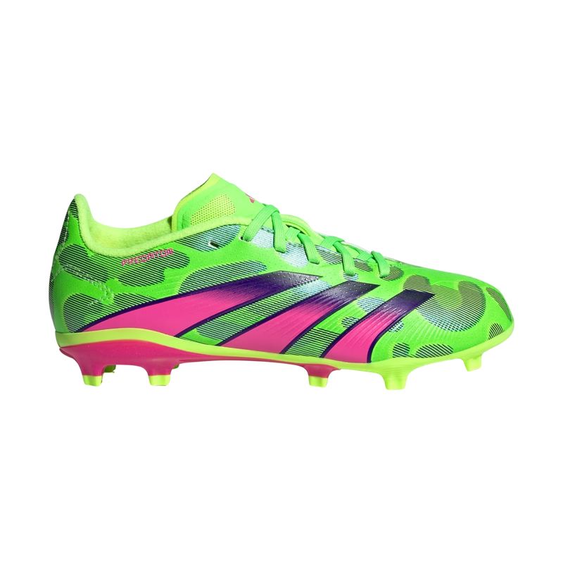 chuteira-campo-adidas-predator-league-low-infantil-verde-rosa
