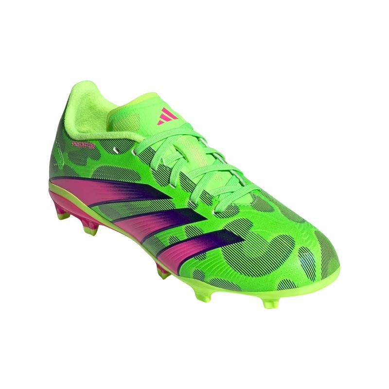 chuteira-campo-adidas-predator-league-low-infantil-verde-rosa