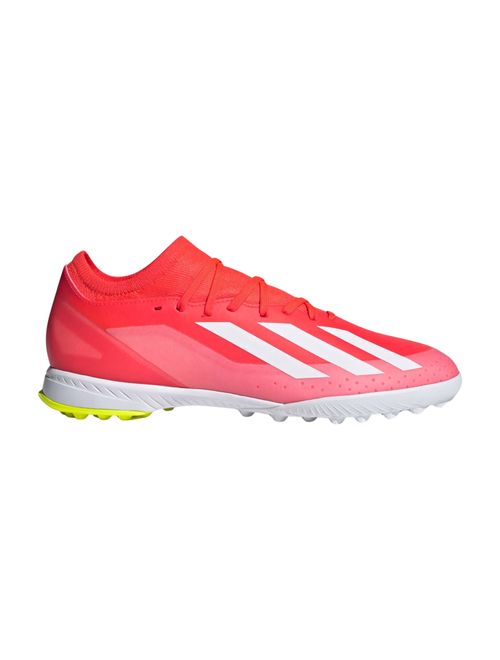 Chuteira Society Adidas Crazyfast League 23 Masculina - Vermelha/Branca