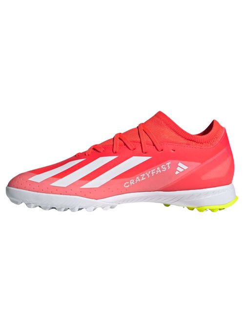 Chuteira Society Adidas Crazyfast League 23 Masculina - Vermelha/Branca