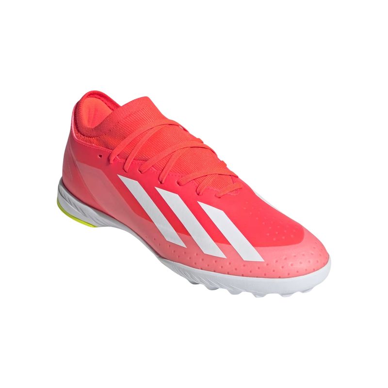chuteira-society-adidas-crazyfast-league-23-masculina-vermelha-branca