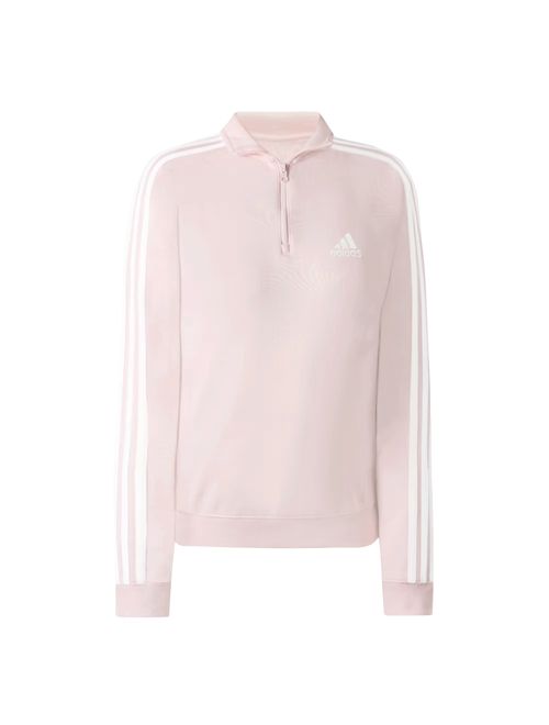 Blusão Adidas Essentials Stripes Ziper Feminino - Rosa