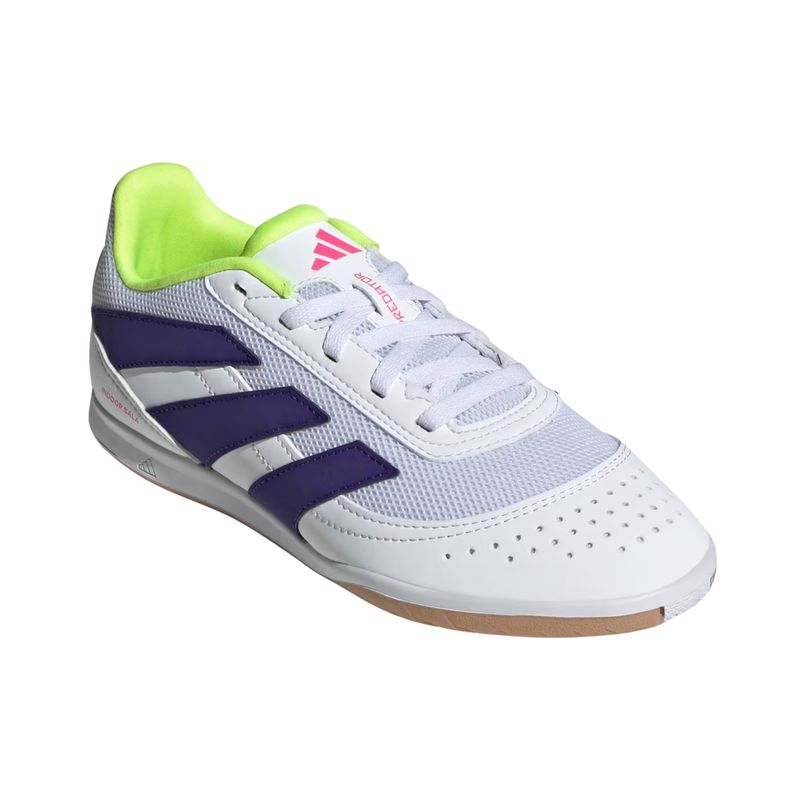 chuteira-futsal-adidas-predator-club-infantil-branca