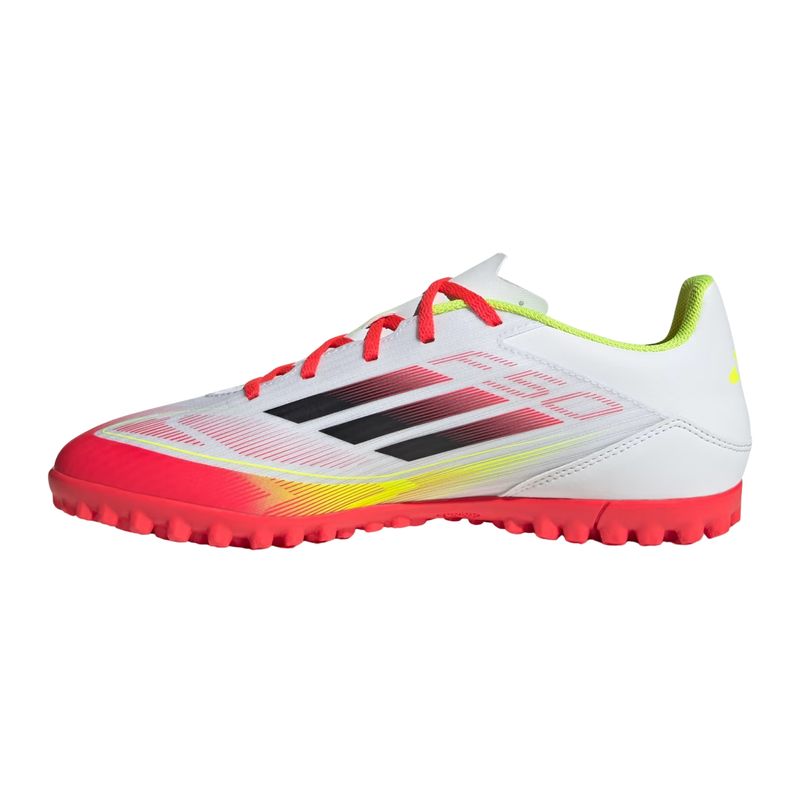 chuteira-society-adidas-f50-club-masculina-branca-vermelha