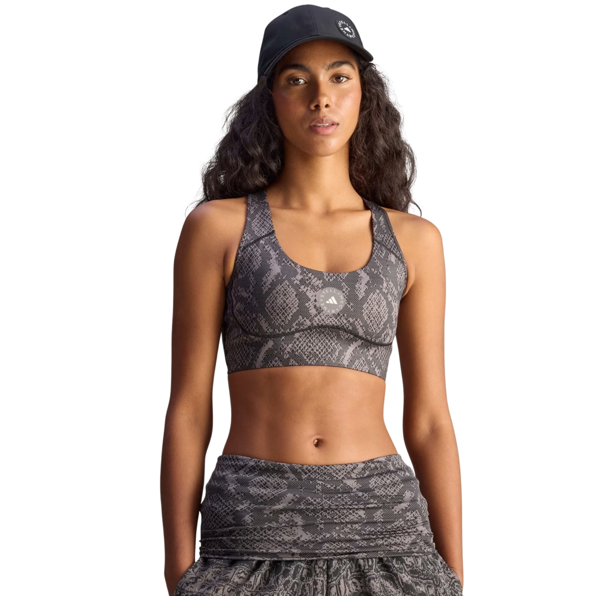 Top Adidas Suporte Médio Adidas By Stella Mccartney Feminino - Grafite
