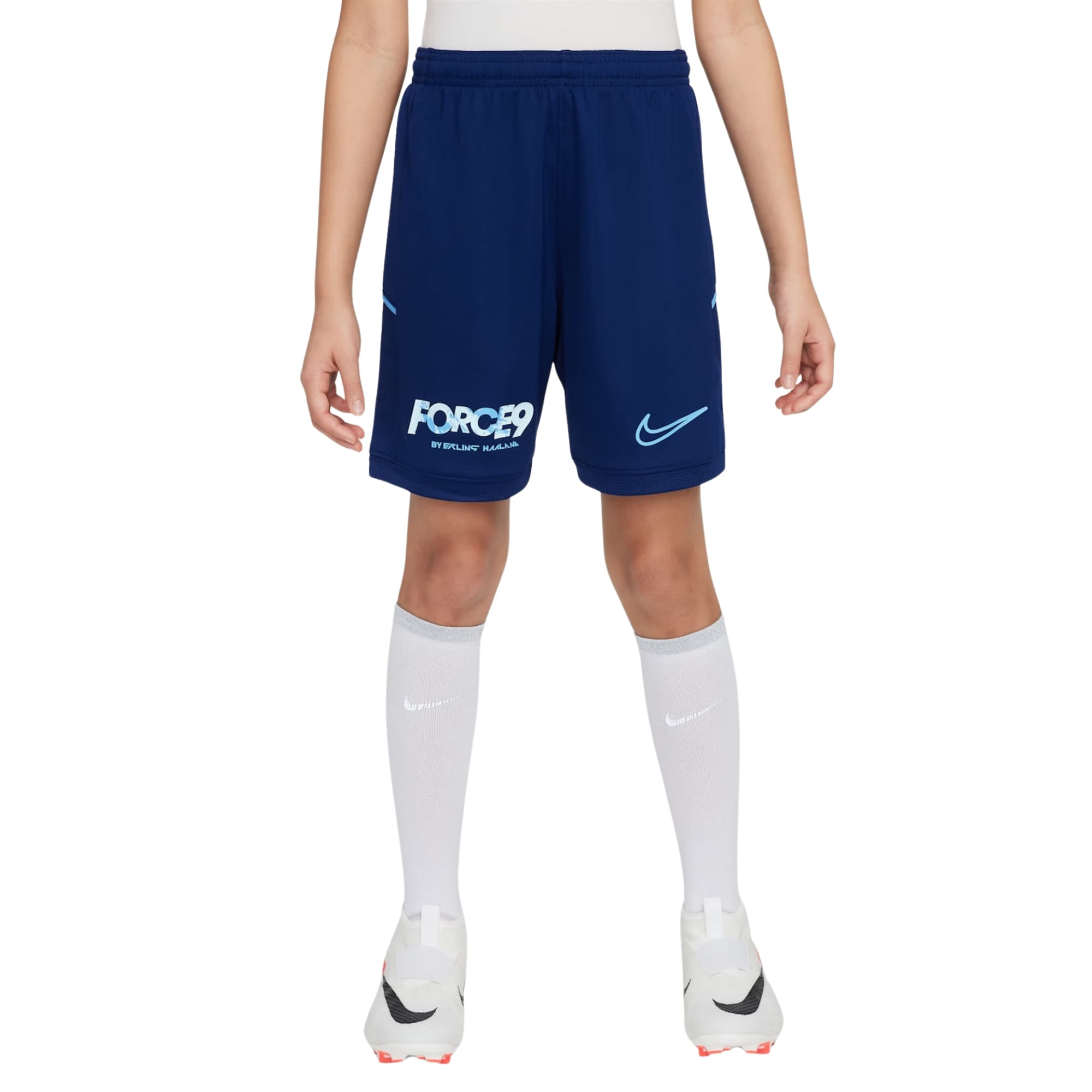 Shorts Nike Dri-Fit Erling Haaland Academy Infantil - Azul
