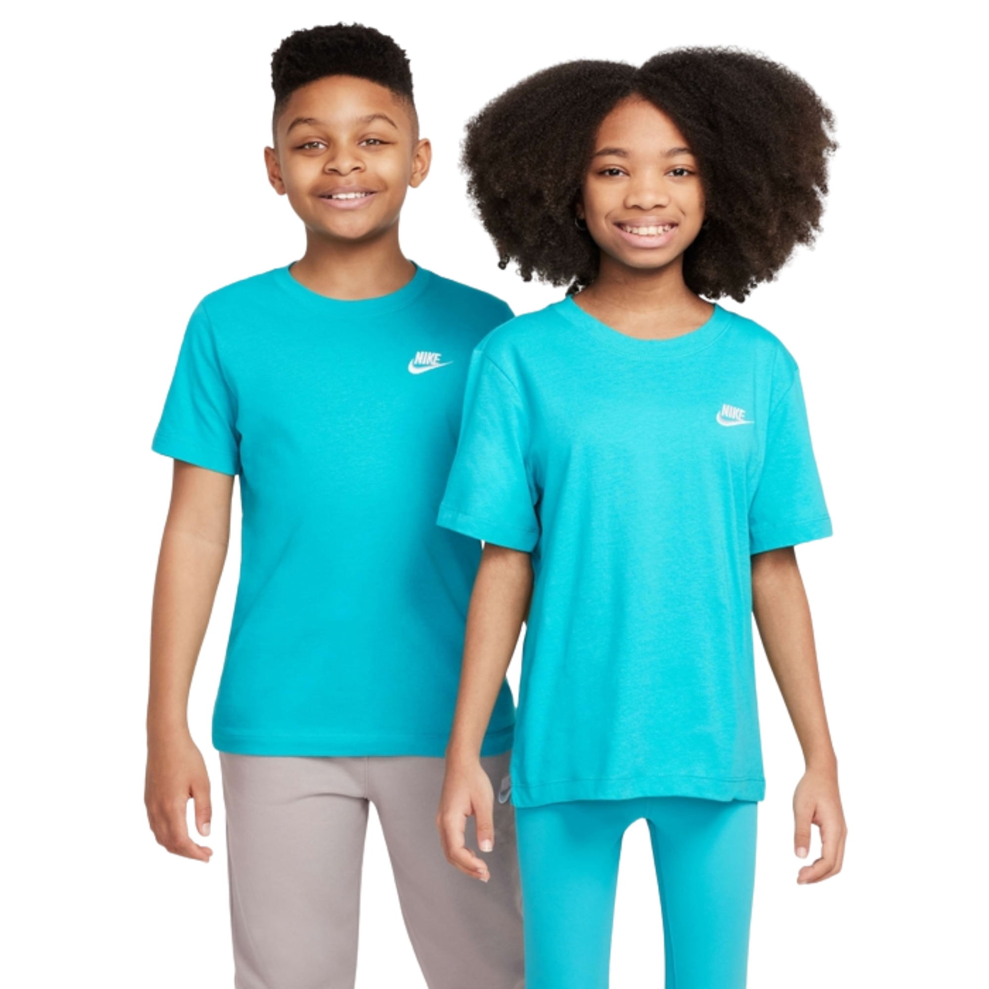 Camiseta Nike Sportswear Futura Infantil - Azul
