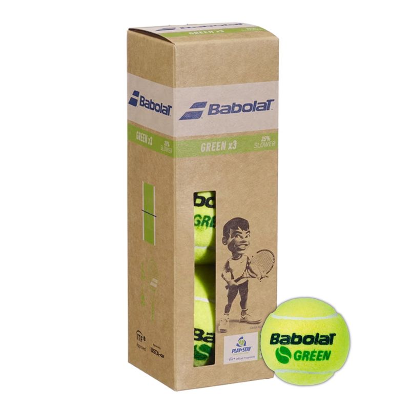 bolinha-de-tênis-babolat-green-x3-unissex-amarela
