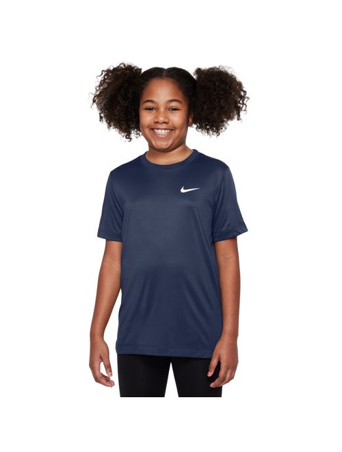 Camiseta Nike Dri-Fit Swoosh Infantil - Azul Marinho