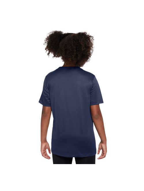 Camiseta Nike Dri-Fit Swoosh Infantil - Azul Marinho