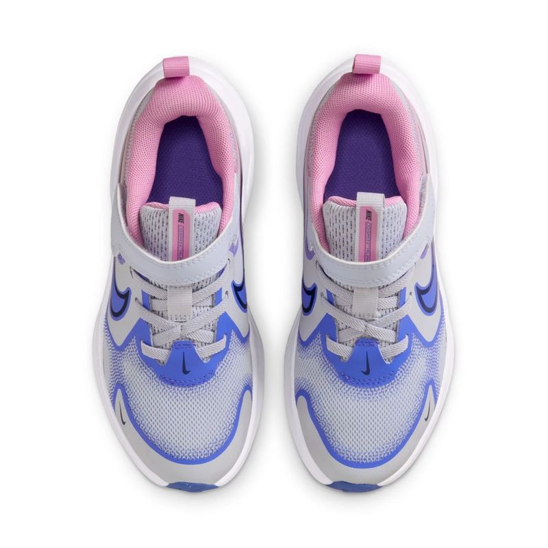 tênis-nike-cosmic-runner-fly-psv-infantil-cinza-rosa