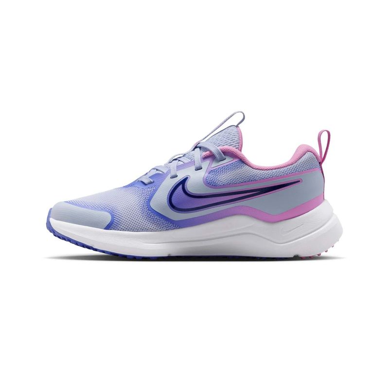 tênis-nike-cosmic-runner-infantil-cinza-rosa
