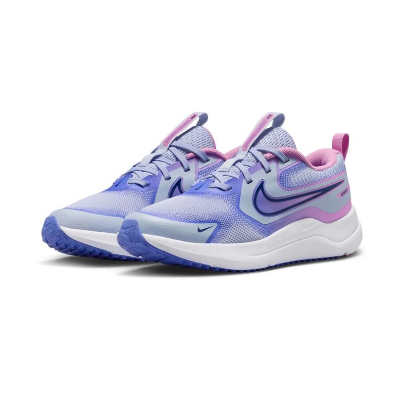 tênis-nike-cosmic-runner-infantil-cinza-rosa