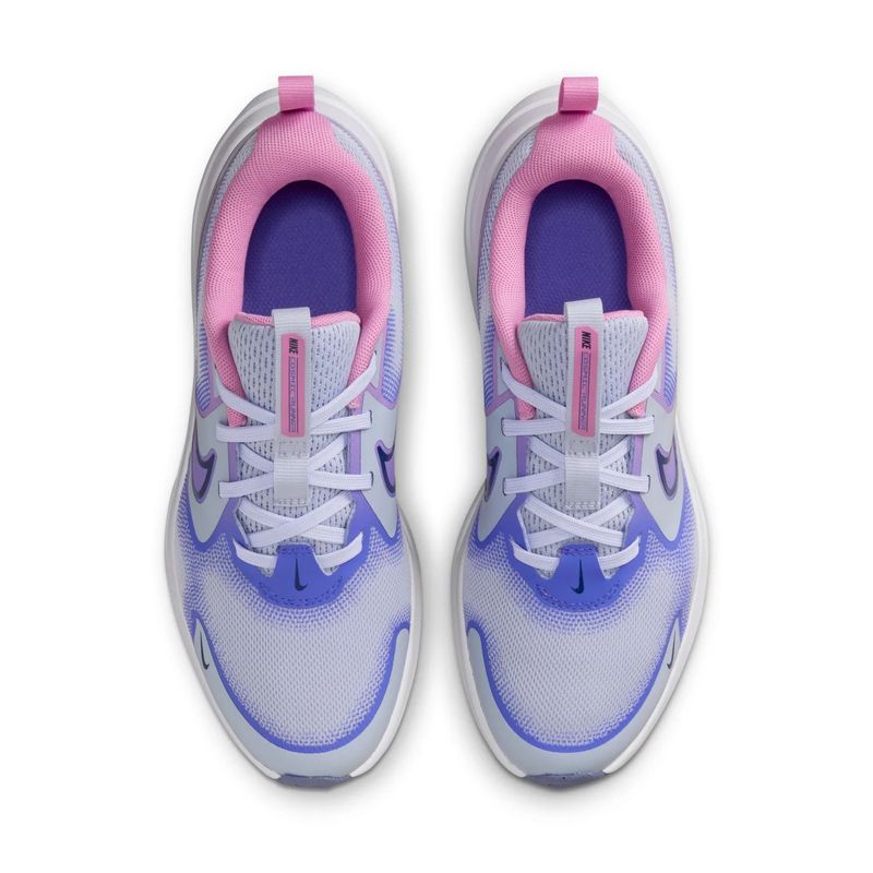 tênis-nike-cosmic-runner-infantil-cinza-rosa