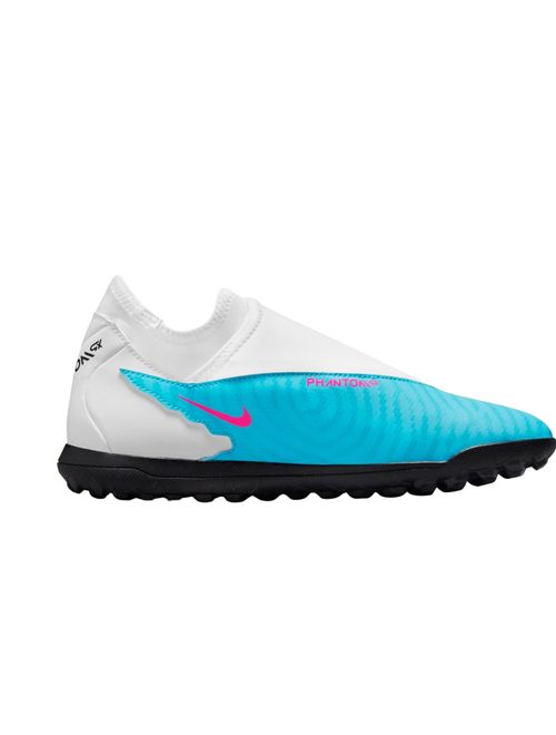 Chuteira Society Nike Phantom Gx Club Masculina - Branca/Azul