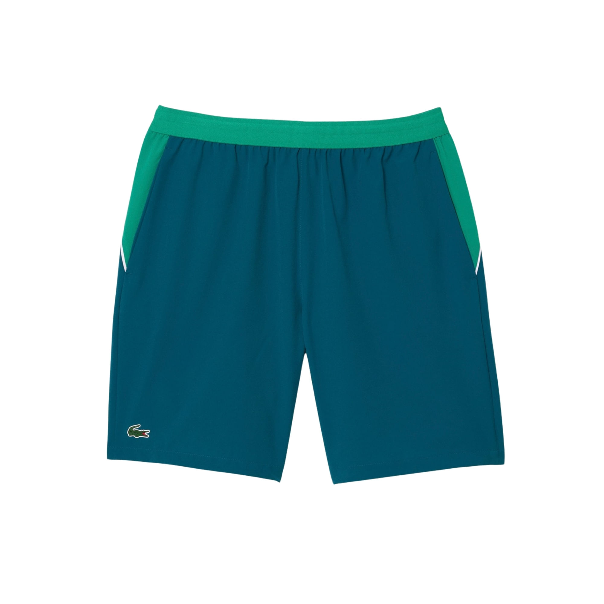 Shorts Lacoste Sport X Novak Djokovic Masculino - Verde/Branco