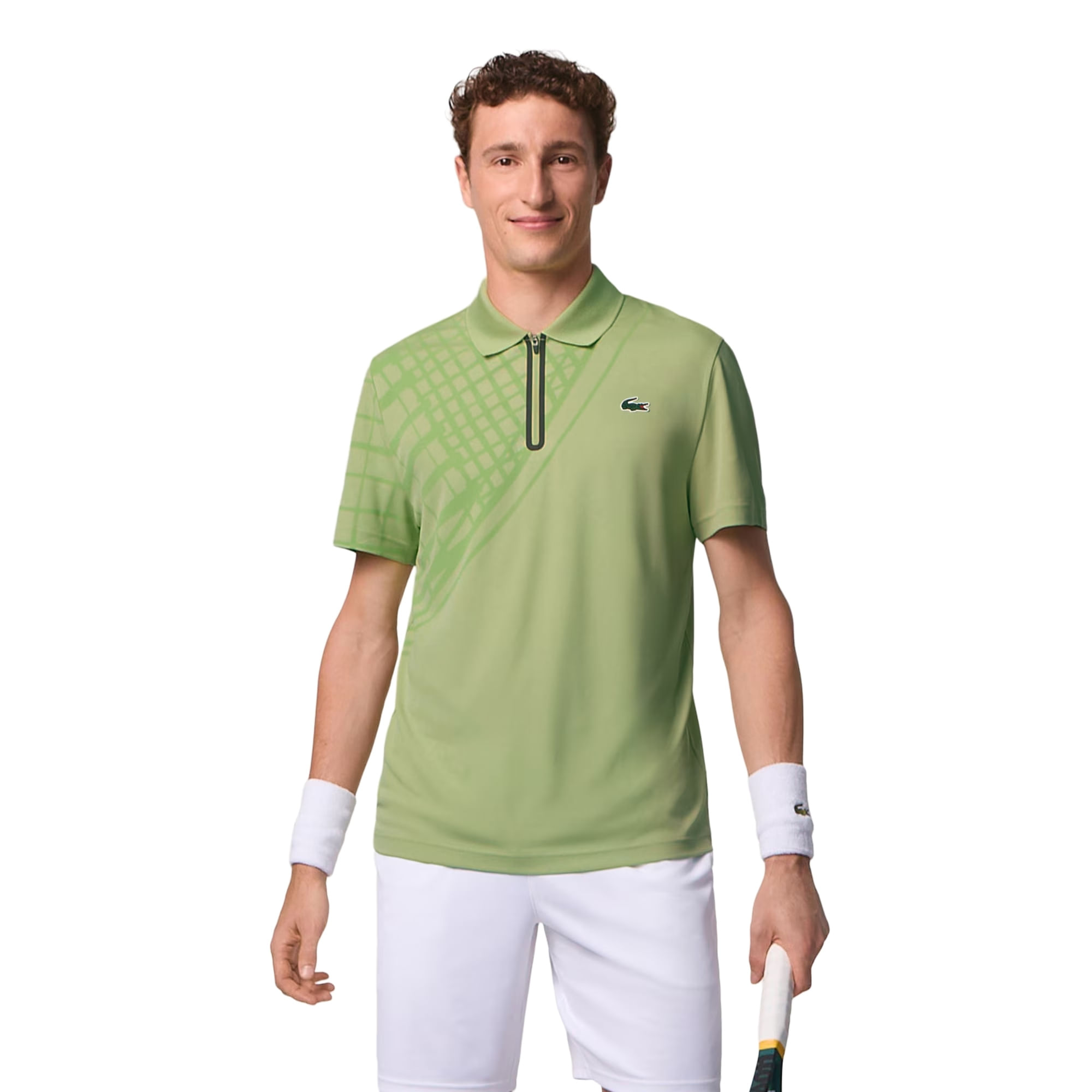 Camisa Polo Lacoste Slim Fit Ultra-Dry Masculina - Verde
