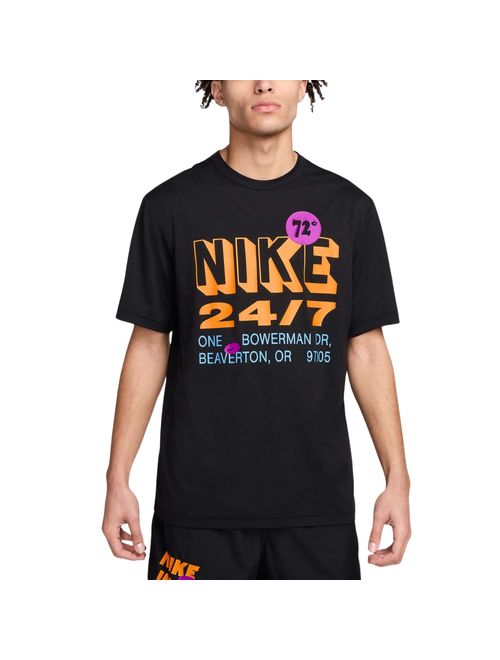 Camiseta Nike Dri-Fit Uv Hyverse Masculina - Preta