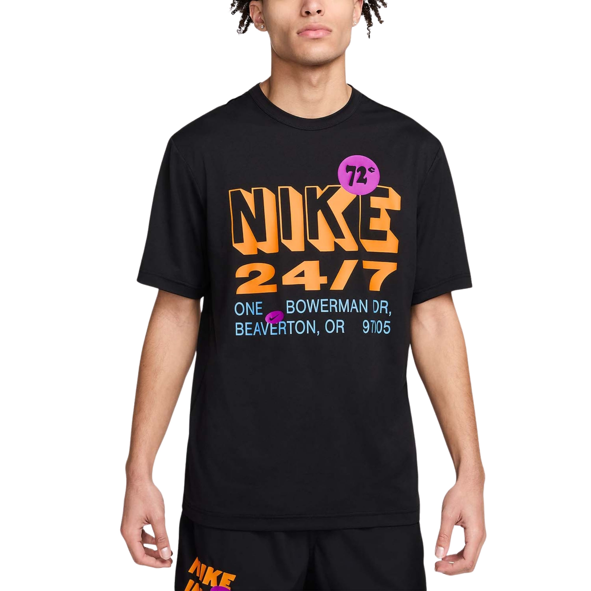 Camiseta Nike Dri-Fit Uv Hyverse Masculina - Preta