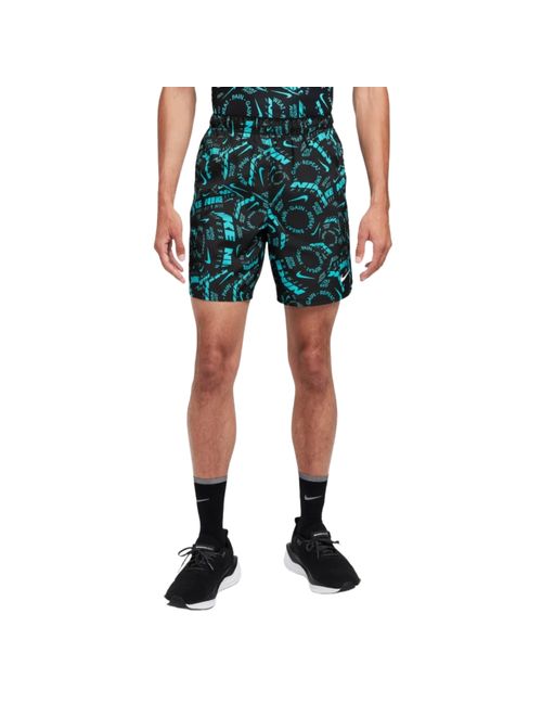 Shorts Nike Challenger 7 Pol Masculino - Preto/Verde