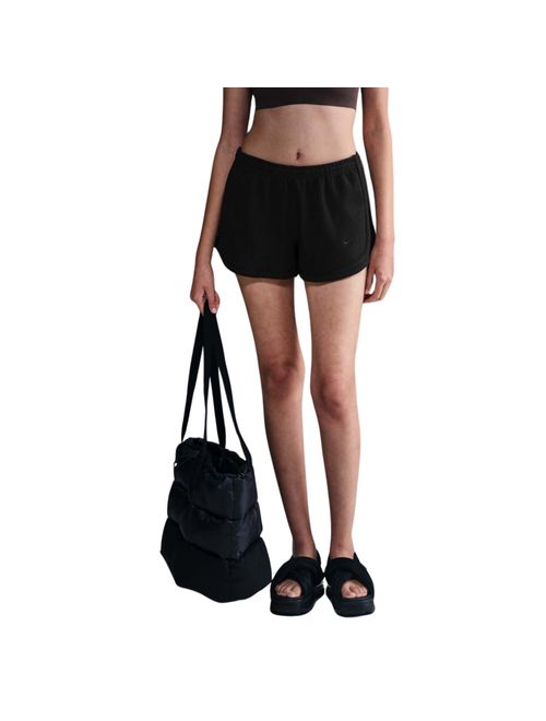 Shorts Nike Sportswear Chill Waffle 3 Pol Feminino - Preto