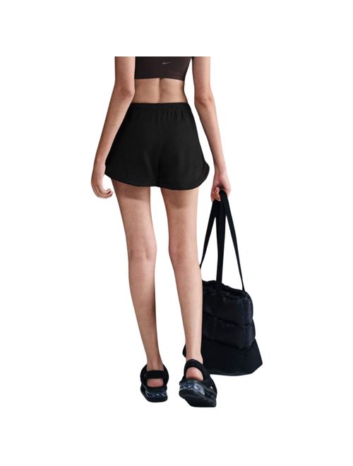 Shorts Nike Sportswear Chill Waffle 3 Pol Feminino - Preto
