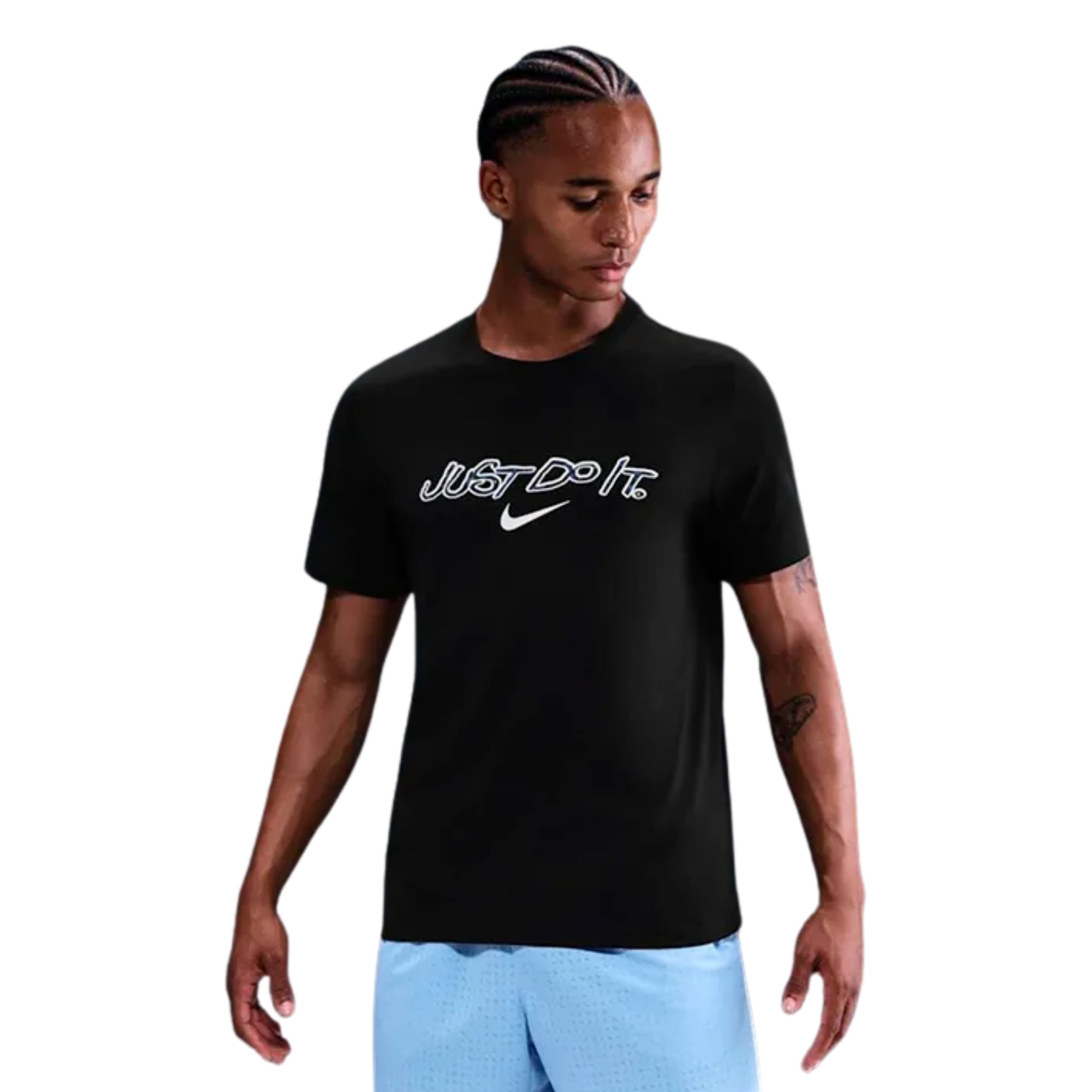 Camiseta Nike Dri-Fit Tee Print Masculina - Preta
