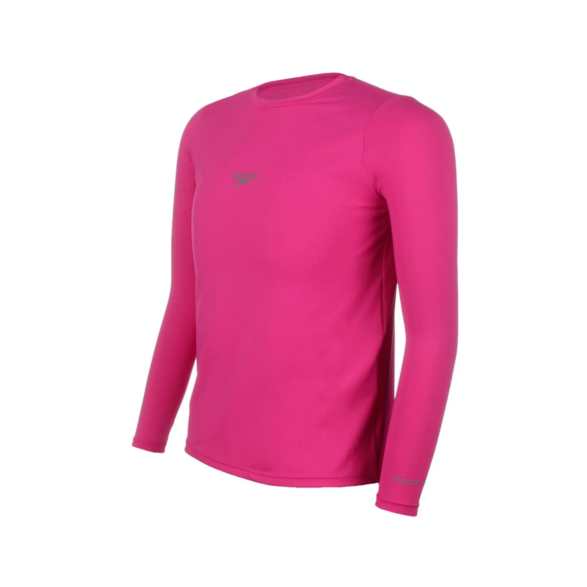 Camiseta Manga Longa Speedo Uv Protection Infantil - Rosa