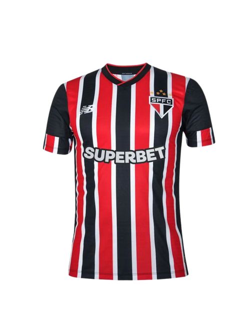 Camisa São Paulo II 2024/25 New Balance Torcedor Masculina - Preta/Vermelha