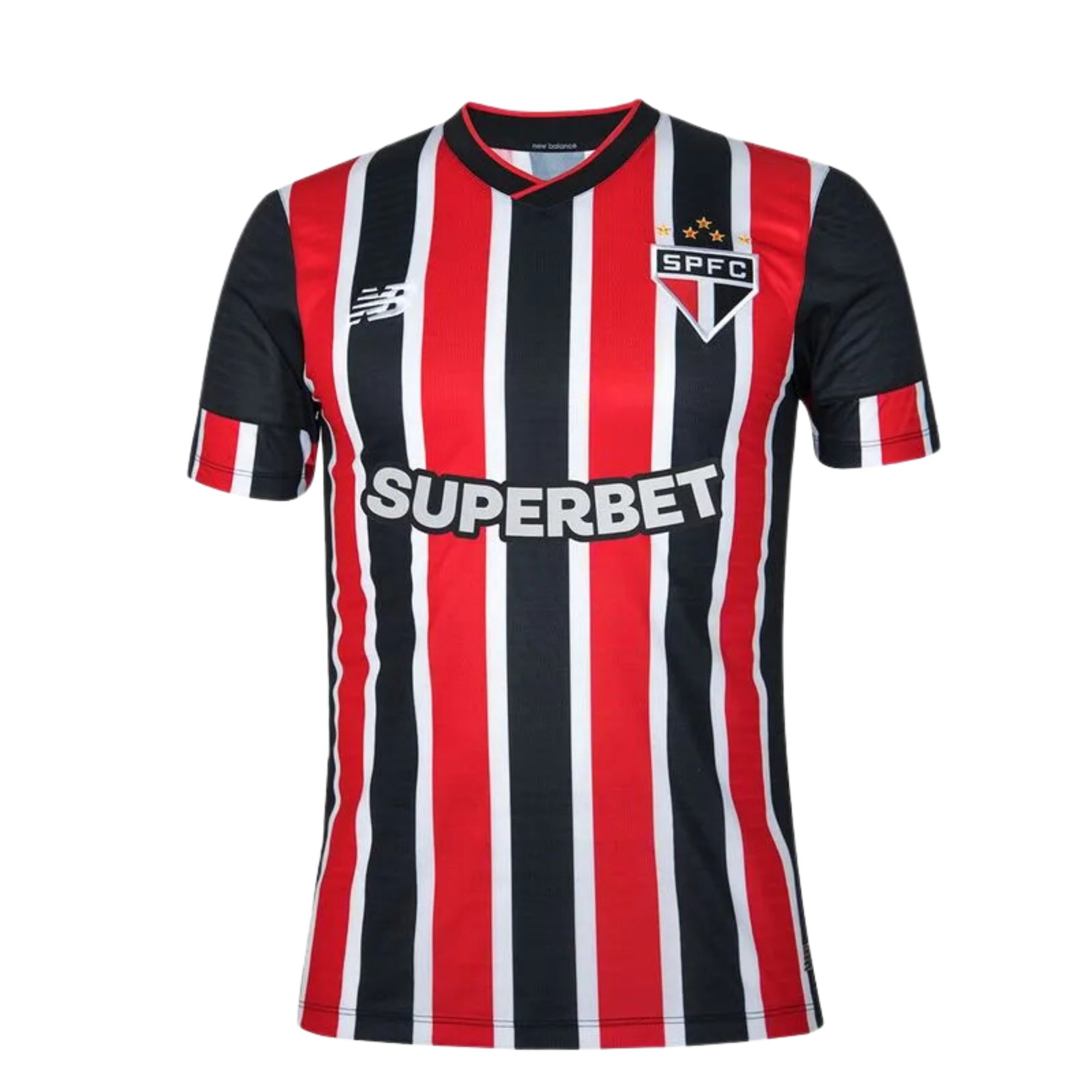 Camisa São Paulo II 2024/25 New Balance Torcedor Masculina - Preta/Vermelha