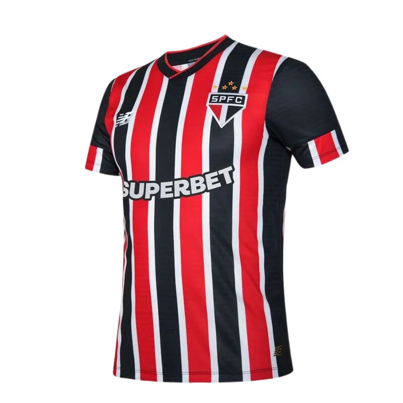 camisa-sao-paulo-ii-2024-25-new-balance-torcedor-masculina-preta-vermelha