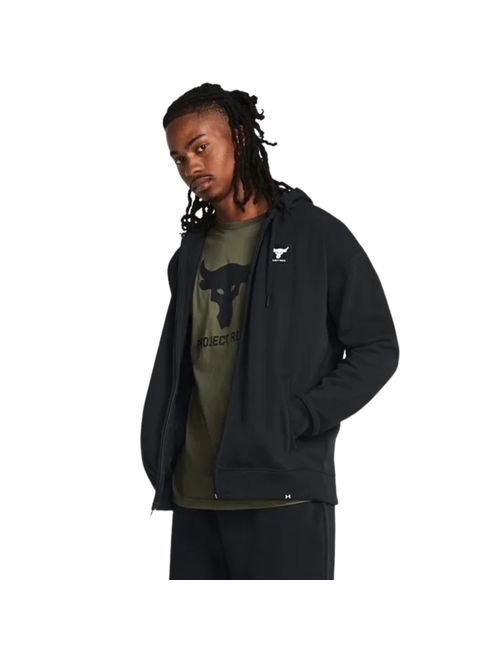 Jaqueta Com Capuz Under Armour Project Rock Heavyweight Masculina - Preta