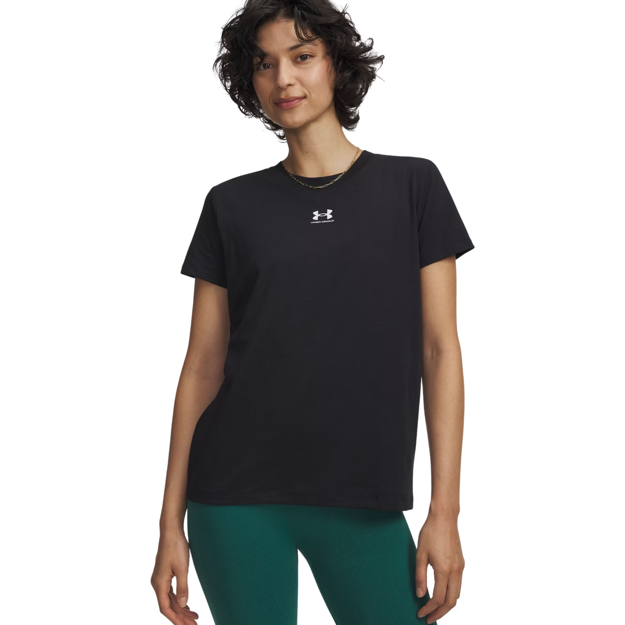 Camiseta Under Armour Rival Core Feminina - Preta