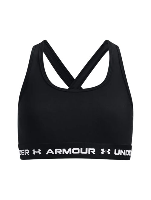 Top Under Armour Crossback Mid Solid Feminino - Preto